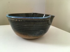 bol coupe poterie grès signé La Borne vintage polychrome années 60/70 déco 