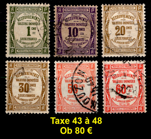 Taxe valeurs impayées 43 - valeurs, n°43