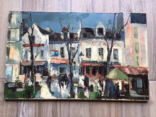 Tableau huile sur toile - tableau, signé