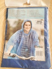 Poncho Léger cape de pluie randonnée vélo unisex taille unique impermeable Neuf