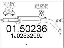 SILENCIEUX INTERMéDIAIRE VW