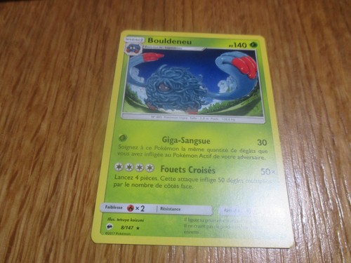 Carte pokémon rare bouldeneu - pokémon,
