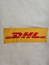 DHL Logo Ecusson en tissu brodé rectangulaire thermocollant à coudre 