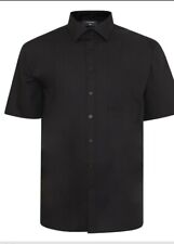 Chemise Noire Unie À Manches