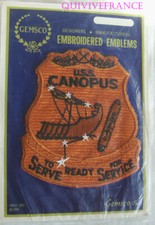 PUS740 - US NAVY USS CANOPUS AS 34 GEMSCO  PATCH Ravitailleur de SOUS-MARINS