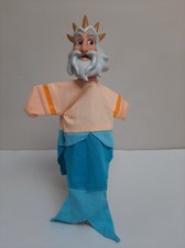 Ancienne MARIONNETTE à doigt LE ROI TRITON - "La Petite Sirène" - Disney