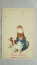 CPA. Bonne année. Chatons. Druck von B.Dondorf. Frankfurt. N°309