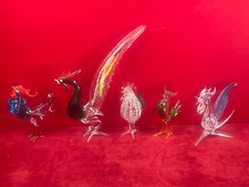 Figurine Cristal Crystal collection Coq Murano? Divers + ou - 6 à 12 cm