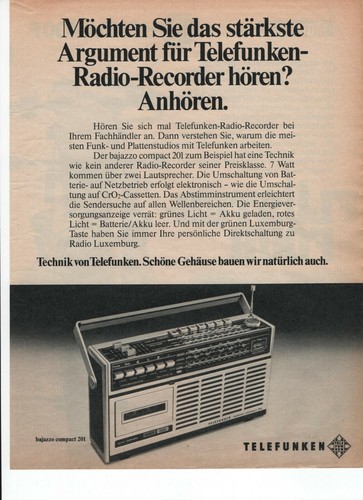 Telefunken bajazzo compact 201 - telefunken,