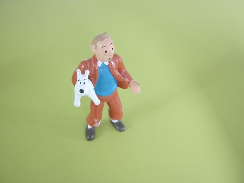 Figurine tintin avec milou - figurine,