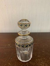 Flacon décor floral cristal