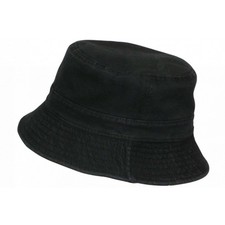 Chapeau bob noir coton - chapeau,