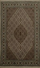 Classique Ivoire Laine Tapis Oriental 4x6 Avec Sophistiqué Motif Fait à la Main