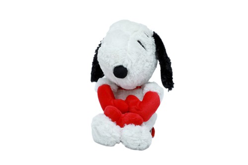 Doudou peluche snoopy - doudou, coeurs