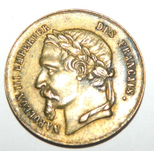 Jeton cuivre napoléon iii - en,