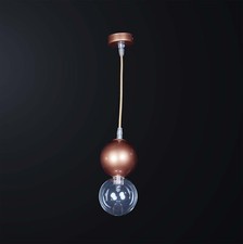 Luminaire Suspendu Moderne Verre Soufflé Cuivre A 1 Lumière Bga 3352 / p1