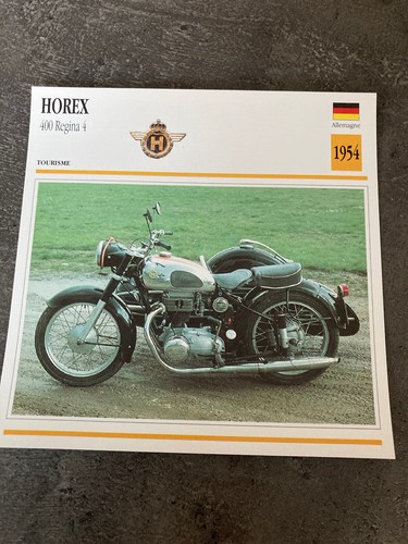 Carte fiche moto collection - carte,