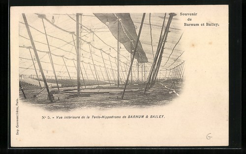 Carte postale cirque barnum - postale,