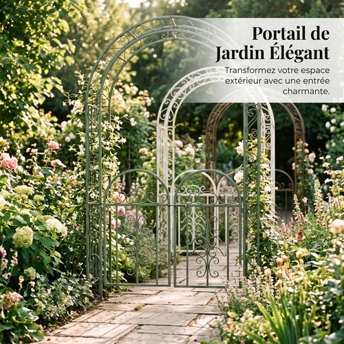 Arche jardin fer - en, forgé