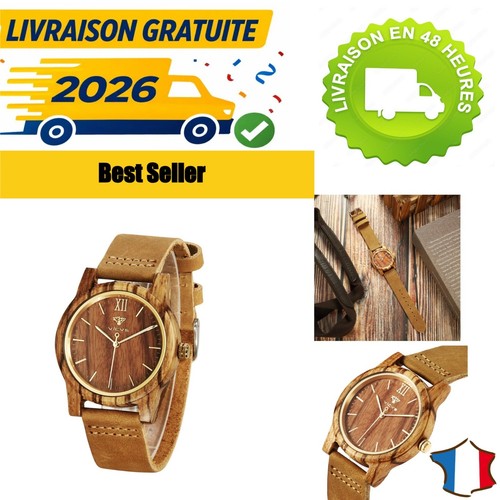 Montre bois vicvs homme - montre,