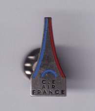 RARE PINS PIN'S .. AVION PLANE AIRLINES AIR FRANCE C.E TOUR EIFFEL PARIS 75 ~FI