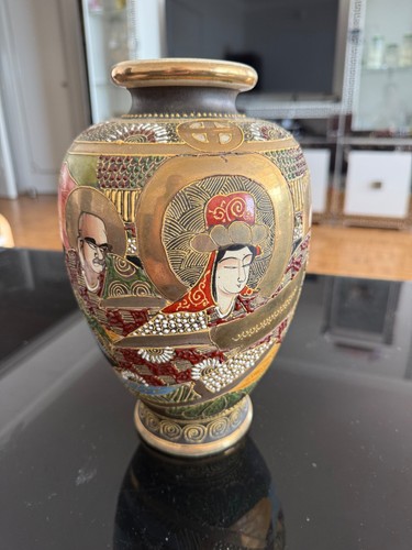 Vase ancien japonais satsuma - vase,