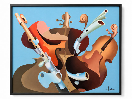 Tableau moderne surréaliste - ,