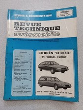 Rta Revue Technique Automobile Pratique Citroën CX Diesel Turbo Trd Rd Reflex