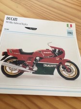 Ducati 900 Mike Hailwood Replica 1982 MHR Carte moto Collection Atlas Italie