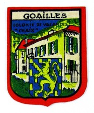 Ecusson imprimé (patch／crest printed) ♦ COLONIE DE VACANCES CHAIX GOAILLES