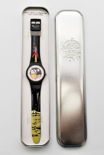 Tintin lune montre collection - lune,