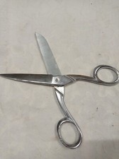 Ancien Ciseau Chrome Nogent France Tailleur Drapier Vintage 17cm