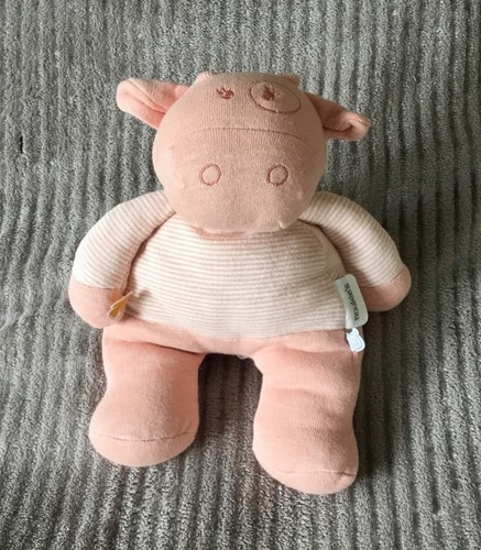 Peluche doudou vache rose - peluche,