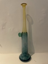 Vase verre scandinave signé