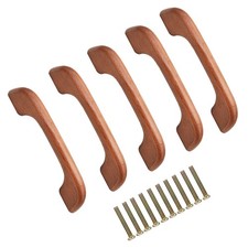  5 Set Poignées De Placard En Bois Meuble Cuisine Commode Porte D'armoire