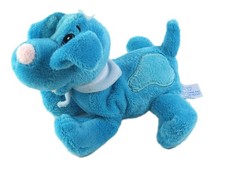 Gipsy Peluche sonore doudou chien bleu qui aboie 18 cm