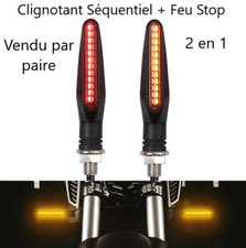 2 en 1 Clignotant séquentiel LED + Feu Yamaha Honda Suzuki Ducati Mash Indian