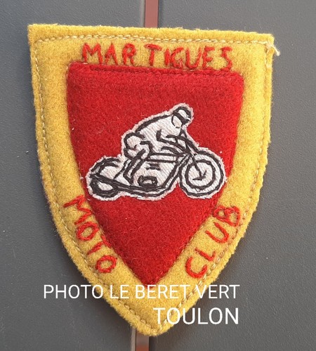 Ecusson ancien brodé moto - ancien,