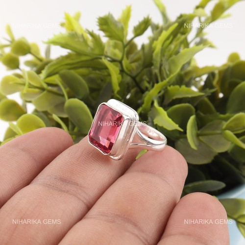 Rose tourmaline gemme 925 - tourmaline,