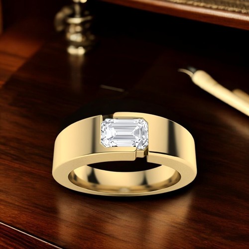 Bague homme diamant jaune - diamant,