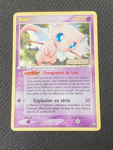 Carte pokémon mew - mew, 10/92