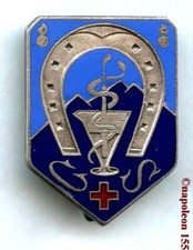 SERVICE SANTE  G.S. D. Gr Sanitaire  Divisionnaire Fab Drao Beranger en émail