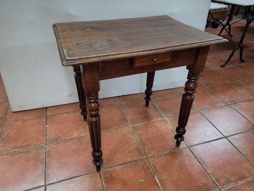Ancienne table jeu chêne - table, en