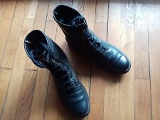 CALVIN KLEIN  jeans shoes chaussure 42 us size 9 cuir noir black leather