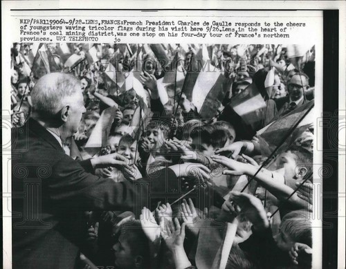 1959 press photo - press, french