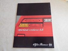 Ancienne Brochure ALFA ROMEO
