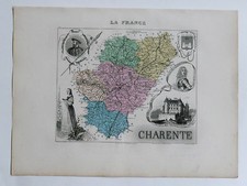 CHARENTE Carte géographique