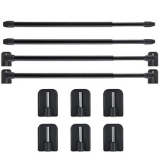 4 Pièces Tringle à Rideau Extensible Barres d'Armoire Tige de Tension Tringle...