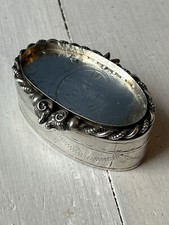 tabatière argent massif