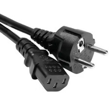 LOT 5 pièces: 5 Câbles Cordons alimentation PC Secteur [CEE7/C13 808030] NOIR 5m